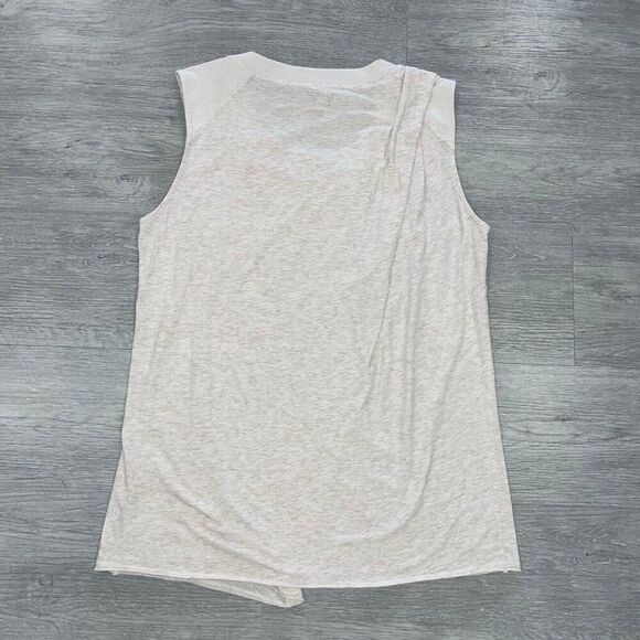 Lululemon Women’s 10 ? To Class Tee Heathered Dune Top Loose Shirt Yoga Workout - Picture 3 of 9
